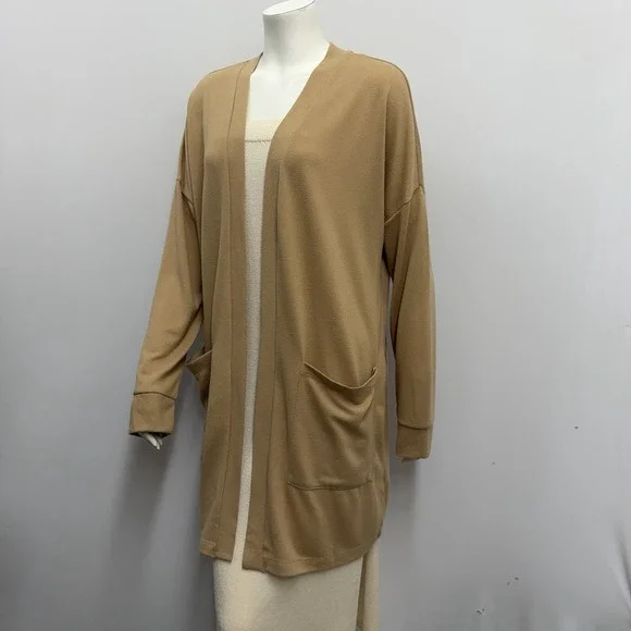 Sanctuary Open Cardigan Duster Cashew Tone NWT $99.00 Size Large L - Picture 1 of 5